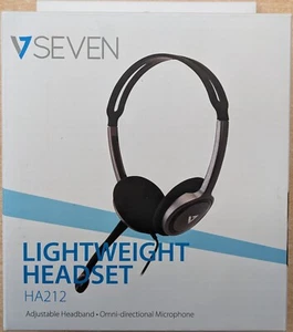 Casque stéréo léger V7 VSeven avec microphone (HA212) - Photo 1/2
