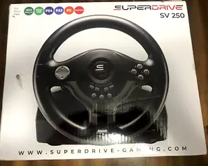 SUBSONIC SUPERDRIVE SV250 - GAMING RACING STEERING WHEEL COMPATIBLE ALL PLATFORM - Picture 1 of 8