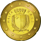 [#462383] Malte, 20 Euro Cent, 2011, SPL, Laiton, KM:129