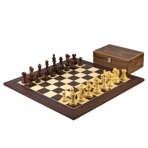 Macassar Chess Set 20'' with Weighted Sheesham Staunton Reykjavik Chess Pieces 3 - Picture 1 of 10