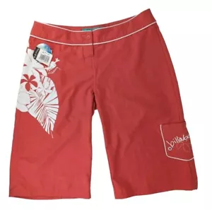 Billabong Boardshorts, Boy Fit Long Leg Surf Swim Shorts, Pink White Size 5 W34" - Picture 1 of 8