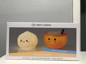 NEW West & Arrow LED Mood Lights 2 Pack BAO And RAMEN Limited Edition RARE Decor - Picture 1 of 5