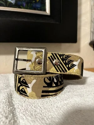 Men’s Vintage Y2K Quicksilver Green Black Camo Belt Skate Surf 90s Y2K 2000s - Image 1 of 4