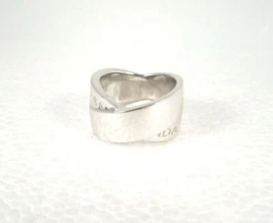 Designer PIANEGONDA Italy Sterling Connection Collection Two Twist Ring - Picture 1 of 5