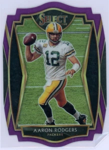 2020 Panini Select - Aaron Rodgers - Premier Level - Purple Die Cut - #111 - Picture 1 of 2