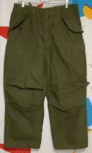 Vintage 70s M65 Og-107 Cargo Pants Trousers Medium Paratrooper Sateen M51 1972 - Picture 1 of 11