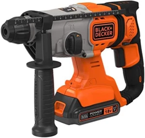 BLACK+DECKER Trapano a percussione SDS-Plus a batteria da 18 V, energia d'urto 1 - Foto 1 di 2