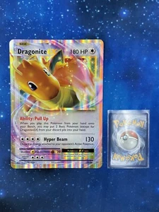 Pokémon Dragonite EX Box Topper XXL Promo 72/108 Holo Near Mint 2016 English Neu - Picture 1 of 2