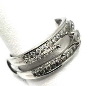 Women .50 1/2 Ct Genuine Diamond Enhancer jacket Solid 14K White Gold KAY Brand - Picture 1 of 6