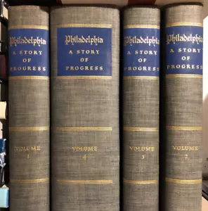 Philadelphia - Eine Geschichte des Fortschritts 4 Bände Lewis historisch 1941 - Bild 1 von 11