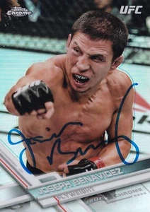 JOSEPH BENAVIDEZ SIGNED AUTO'D 2017 UFC TOPPS CHROME REFRACTOR CARD 35 WEC 128 - Picture 1 of 3