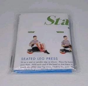 Stay Fit Blue Latex Resistance Band Seated Exercises Sit Sitting Workout - Bild 1 von 5