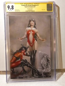 Vampirella Versus Purgatori #1 Dynamite CGC Signature Series 9.8 Natali Sanders - Picture 1 of 2