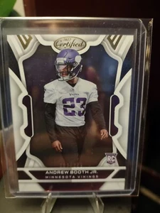 🔥 Andrew Booth Jr SP #/399 2022 Panini Certified RC #146 *Vikings*Cowboys CB - Bild 1 von 3