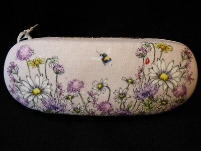 WRENDALE Glasses Case "JUST BEE-CAUSE" bee with wild flowers by Hannah Dale - Image 1 of 3