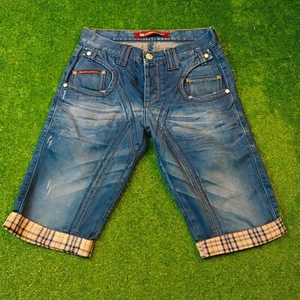 Cipo & Baxx Shorts Mens 29 Denim Jorts Straight whiskering button fly casual - Picture 1 of 17