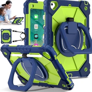 2025 NEW Kids Rotating Stand Shockproof Case For iPad 9th 8th 7th 6th Gen & A16 - Picture 1 of 118