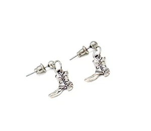Cowgirl Boots Earrings, Cowboy Boots, Small Dangle Earrings, Petite Earring - Picture 1 of 1
