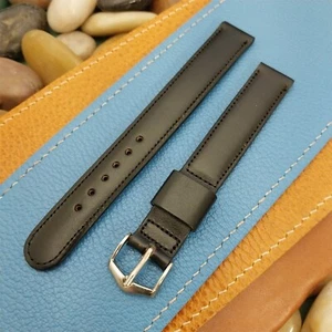 Vintage 5/8" JB Champion Classic Long Black Scandia Calf Unused 1950s Watch Band - Picture 1 of 4