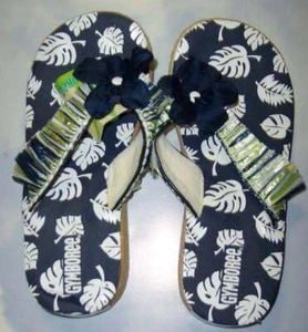 NWT Girls 2 Gymboree SUMMER ISLANDS flip flops sandals shoes 2004 vtg pool beach - Picture 1 of 5