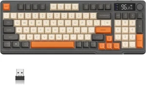 ZIYOU LANG M96 96% Membrane Wireless Gaming Keyboard BT/2.4G Silent Rainbow LED - Picture 1 of 11