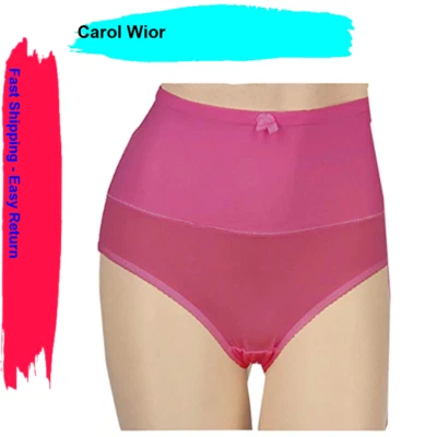 Carol Wior Single Pack Microfiber Belly Band Shapewear Brief, Fuchsia, Sz M - Image 1 of 3