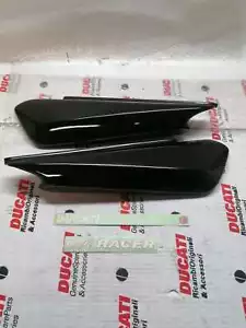 Paire Capots Latéraux Noir Transparents pour Ducati Monster 1 Série 96906199c - Picture 1 of 6