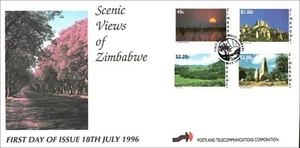 Zimbabwe 1996 Scenic Views of Zimbabwe FDC Harare SHS - Picture 1 of 2