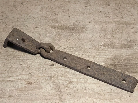 Single Antique Wrought Iron Hinge for Pine/Oak Blanket Box/Chest/Trunk~ Cover