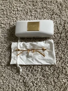BOUCHERON EYEWEAR BC00700 005 52 17 135 OPTICAL FRAME GOLD - Picture 1 of 16