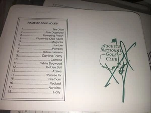 Luke Donald Signed Augusta Scorecard - Picture 1 of 1