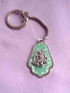 Vintage St Christopher Key Ring Key Chain #4 - Picture 1 of 2