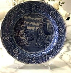 ENGLAND The Spode Blue Room Collection "WOODMAN" Dinner Plate 10 1/4" SHIP FREE - Picture 1 of 6