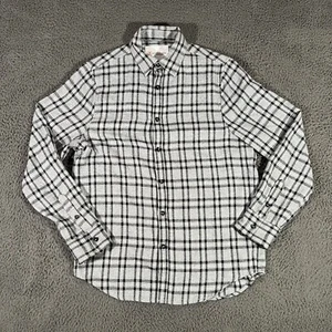 Cloudveil Shirt Mens Small Flannel Button Up Long Sleeves Gray Plaid - Picture 1 of 10