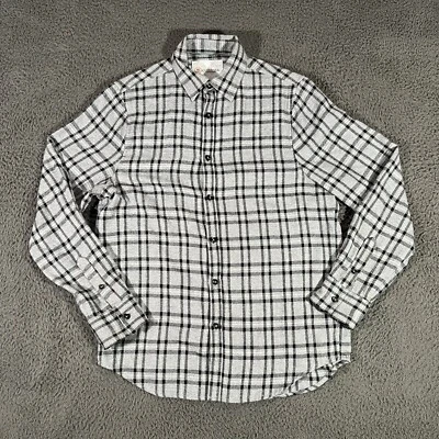 Cloudveil Shirt Mens Small Flannel Button Up Long Sleeves Gray Plaid - Image 1 of 4