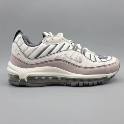 Nike Women’s Air Max 98 Summit Size 8 White Violet Gray AH6799-111 - Image 1 of 4