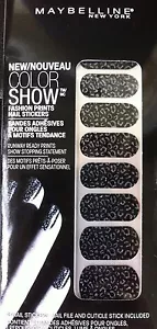 MAYBELLINE Color Show #50 Cheetah Chic Moda Estampados 18 Pegatinas de Uñas - Imagen 1 de 3