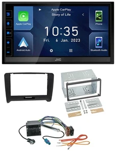 JVC DAB Bluetooth MP3 USB 2DIN Autoradio für Audi TT (06-14) Quadlock - Bild 1 von 10