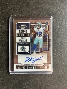 Panini NFL Prizm 2023 Dallas Cowboys Deuce Vaughn Autograph RC - Bild 1 von 2
