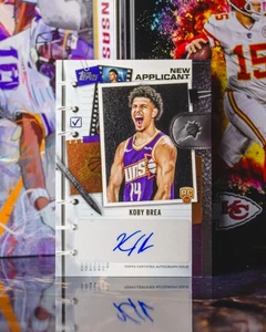 Autografo 2025-26 Topps nuovo candidato #NA-KB Koby Brea Rookie - Foto 1 di 2