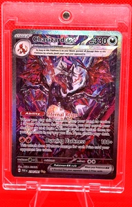 Pokemon Charizard EX Holo Karte 234/091 SV Paldean Fates - Infernal Reign - Bild 1 von 5