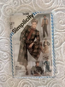1982 Uncut FactoryFolded GoEverywhere Simplicity Pants,Culottes,Top,Jacket 5818 - Picture 1 of 2