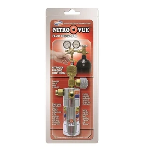 Indicador de flujo Uniweld NV1 Nitro Vue con accesorios de llamarada de 1/4" - Imagen 1 de 8