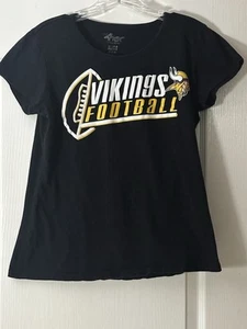 NFL Minnesota Vikings G-III 4Her Brand By Carl Banks Girls YouthXL Black Shirt. - Picture 1 of 3