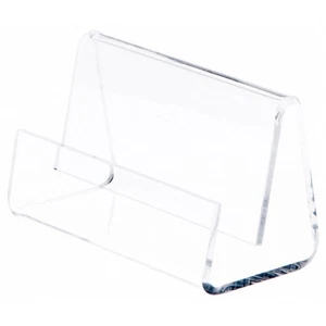 Plymor Clear Acrylic Business Card / Postcard Holder, 3.5"W x 2.875"D x 2.125"H - Picture 1 of 1
