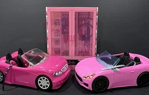 Lotto Barbie Fashionistas armadio e 2 auto - Foto 1 di 24