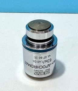 Objetivo microscopio Carl Zeiss Plan-Apochromat 63x/1,40 aceite ∞/0,17 (Alemania) - Imagen 1 de 3