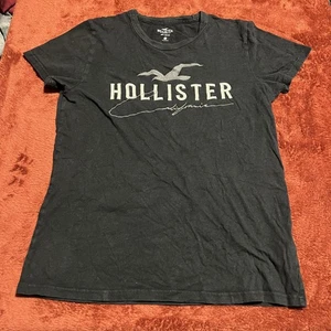 Hollister Shirt Damen XS schwarz California Seagull Grafik 100% Baumwolle Tee - Bild 1 von 6