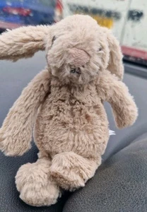 Jellycat Tiny Baby Beige Bashful Bunny Baby Bunny Rabbit Brown Small Retired - Picture 1 of 14