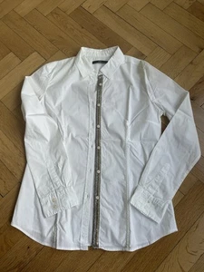 BRAX Bluse Damen Gr. EU 36 Weiß fein mit Pailletten - Bild 1 von 7